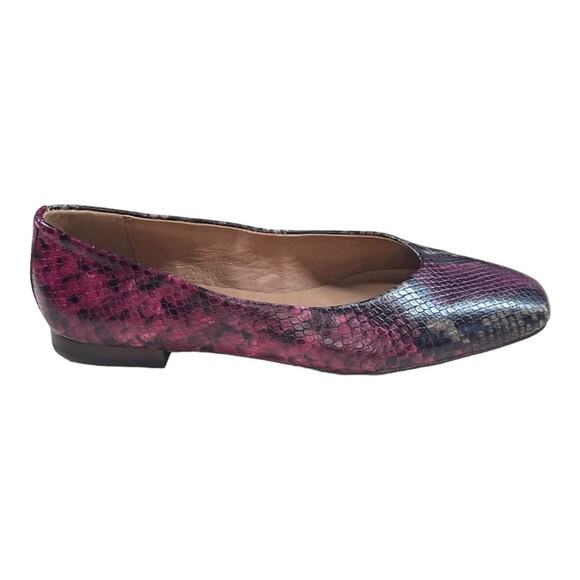 Frye Dana Ballet Flats In Multi Berry Reptile Womens Size 8 - Picture 1 of 5